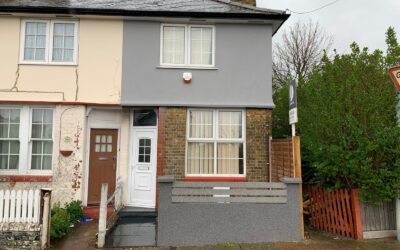 Damaged insulation of external walls