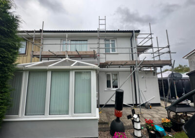 Wall rendering in East Leake