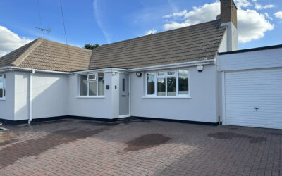 External wall render Leicester
