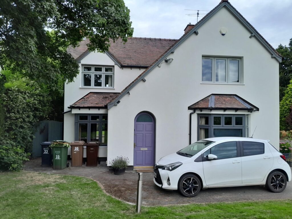 Balsall Common wall rendering