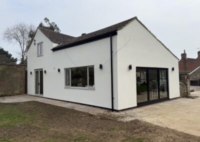 External wall rendering in Brafield-on-the-Green
