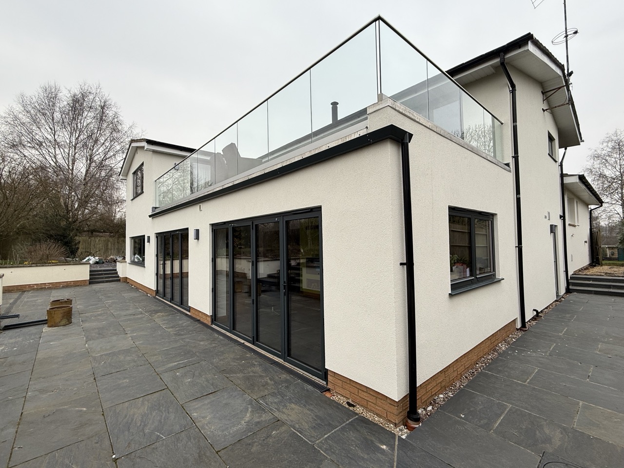 Tiffield wall rendering job