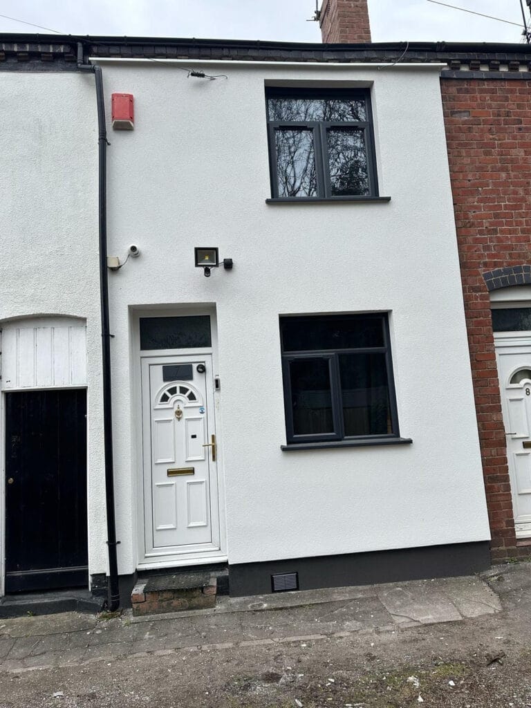 Dudley wall rendering job