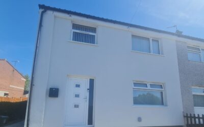 External wall rendering in Kidsgrove
